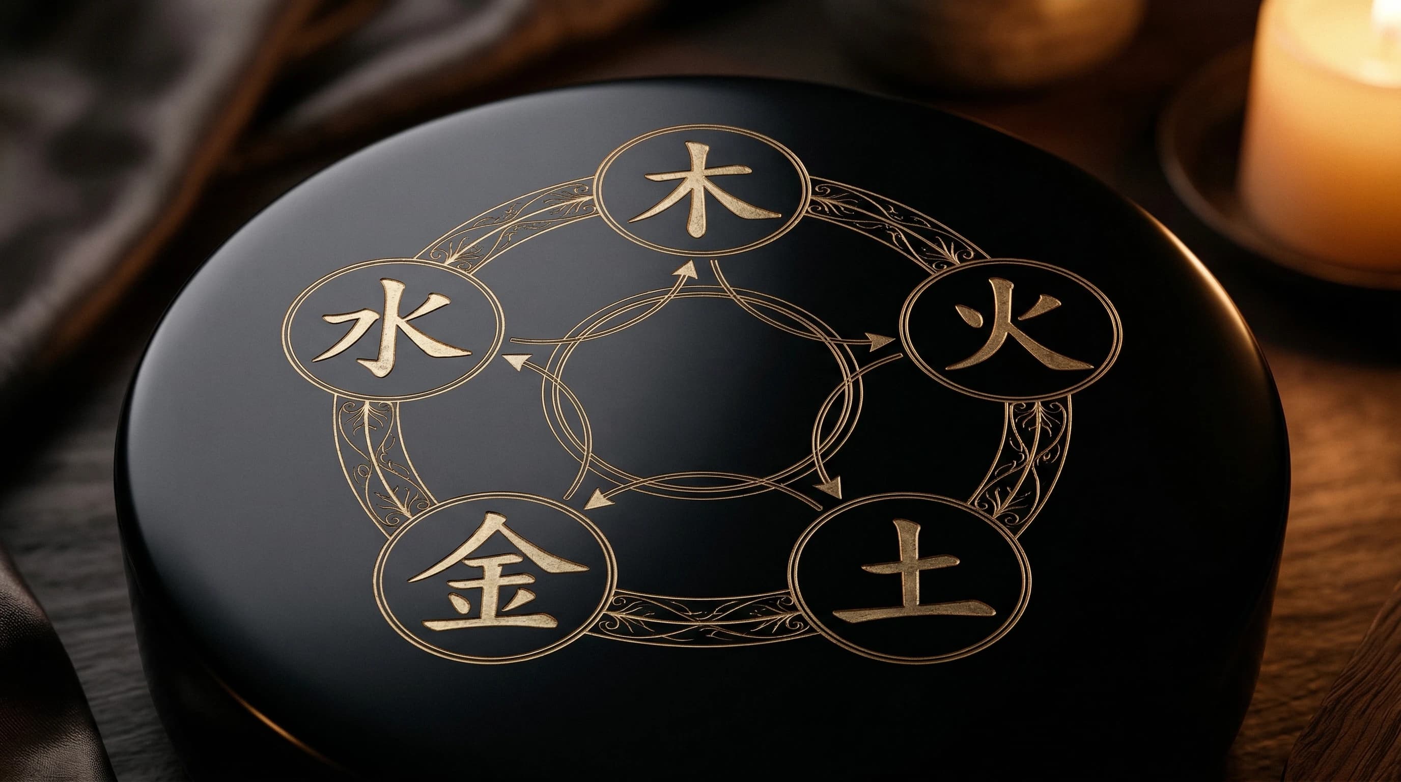 오행 에너지가 빛나는 수정 구슬